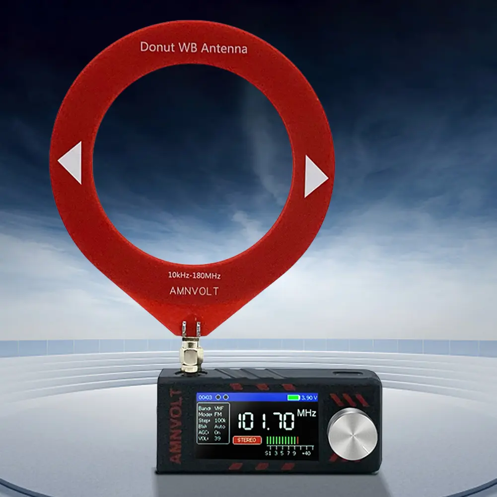 SI4732 LSB USB AM FM FM/AM Radio 1.9in IPS Screen Mini Pocket Radio HF SW MW VHF Portable Radio with Antenna DSP Radio