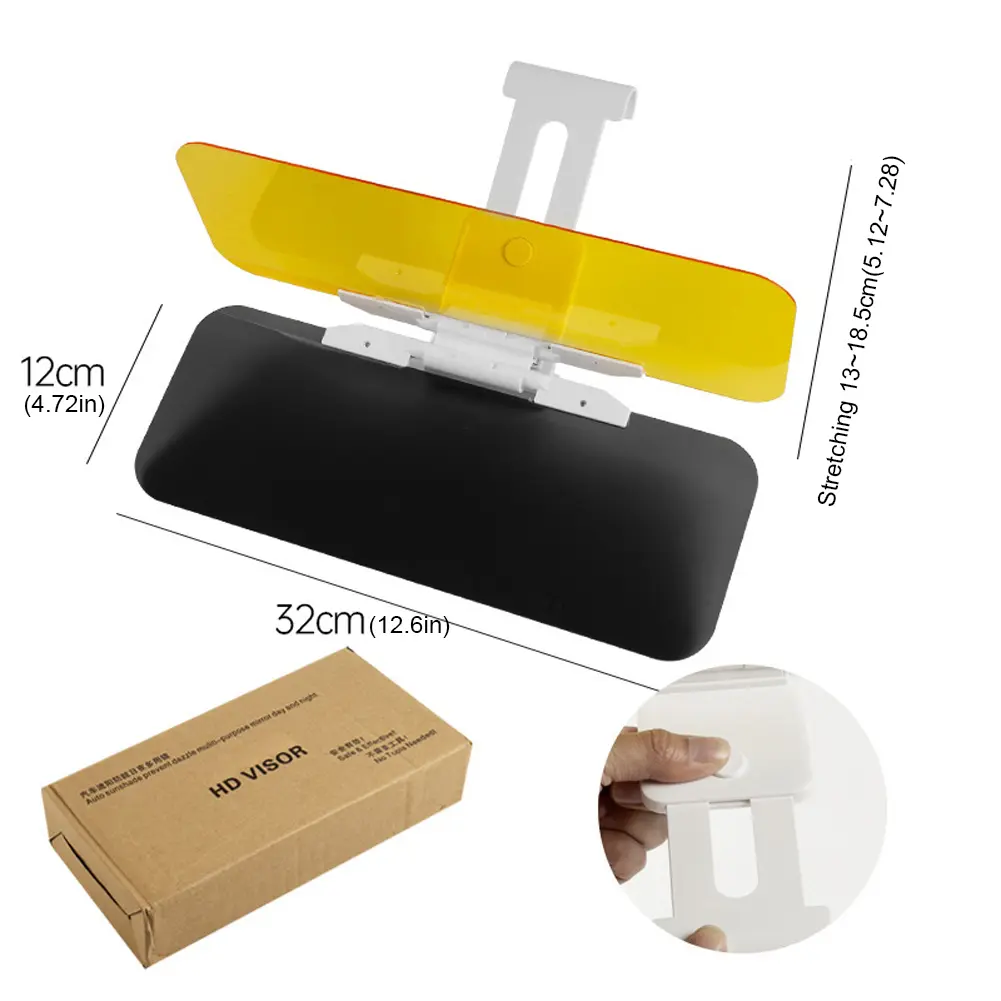 Adjustable Sun Blocker Anti-Dazzle Adjustable Sun Visor Anti-UV Polarized Clear Vision Sun Visor Blocker Car Anti-Glare Sunshade