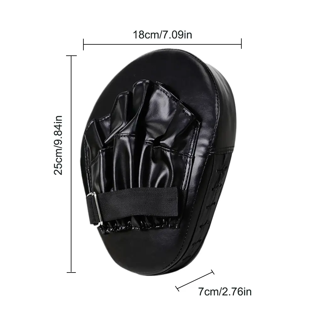 Curved Boxing Hand Target PU Leather 5-Finger Hand Target Breathable Curved Punching Mitts Boxing Pads for Martial Arts Training