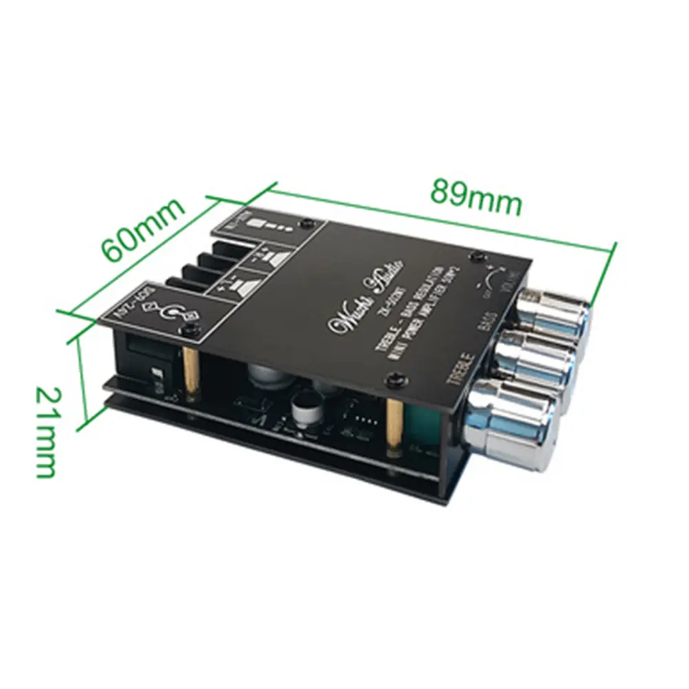 ZK-502MT 2x50W 2.0 Channel Subwoofer Amplifier Board Stereo Audio Speaker Module for Shopping Mall Speaker