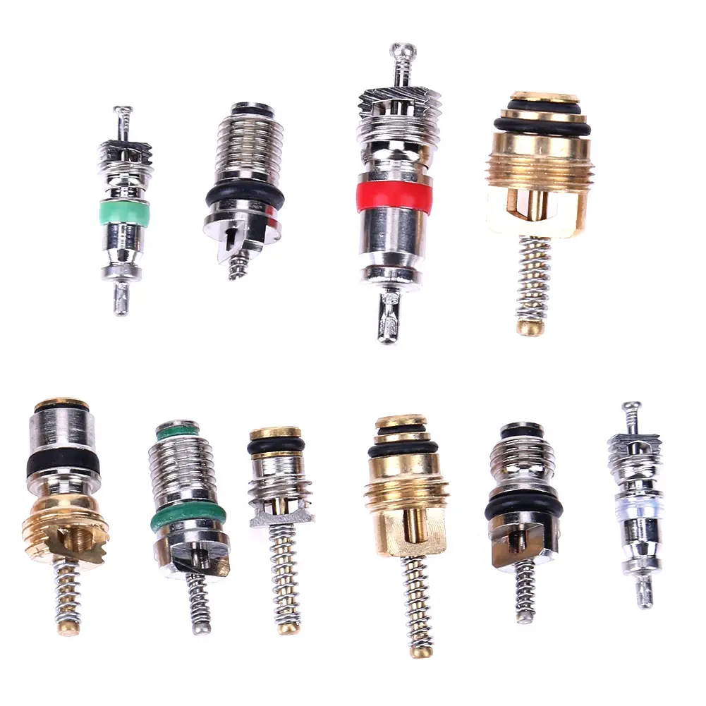 Auto Car Air Conditioning R12 R134A AC Schrader Valve Cores Remover Tool Kit A/C Sealing Kit Air Conditioning Auto Service