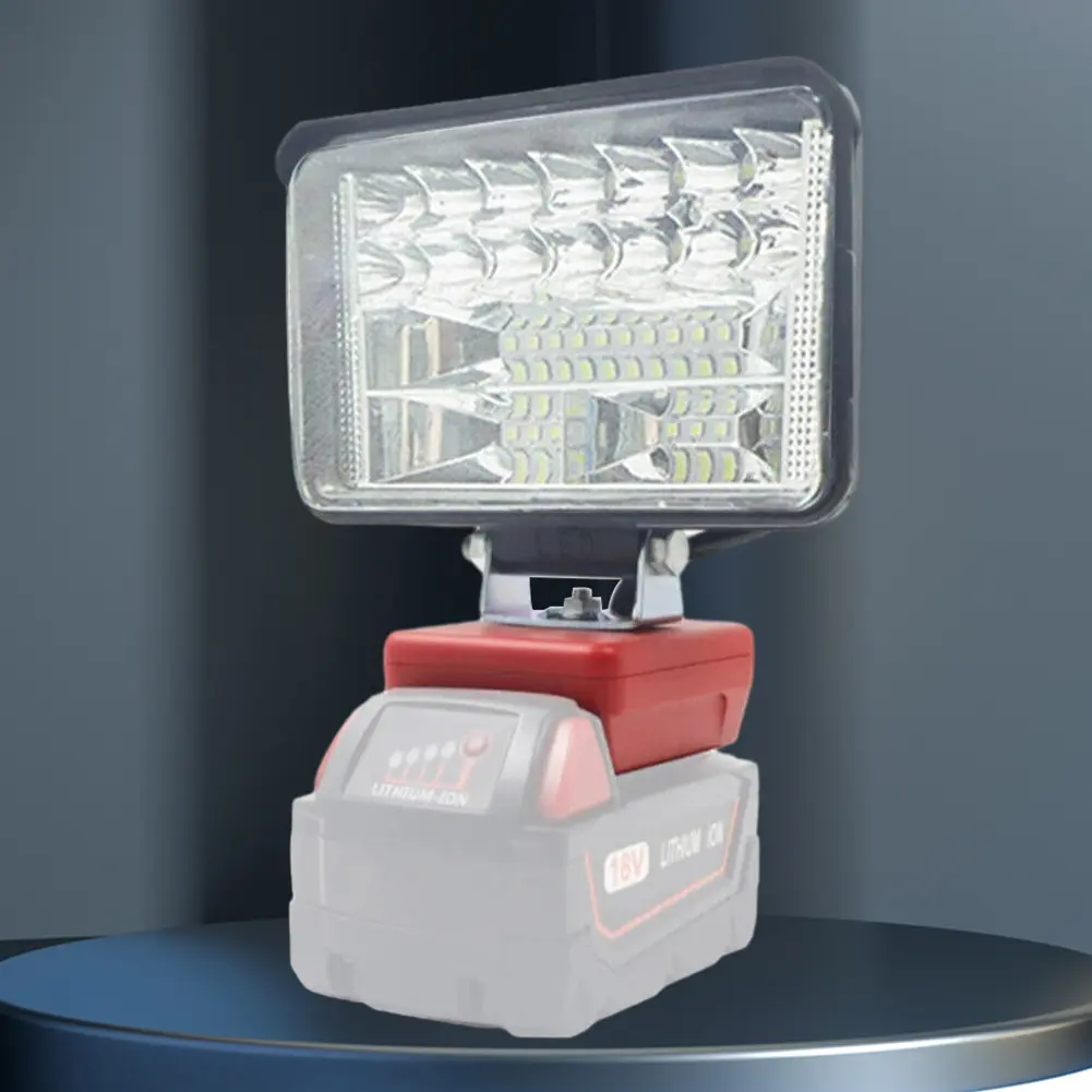 3 Inch Wireless LED Work Light 18 LED Electric Torch Spotlight Multipurpose 2800LM 12W for Milwaukee Lithium M18 20V Batteries