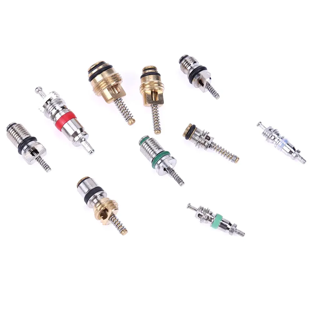 Auto Car Air Conditioning R12 R134A AC Schrader Valve Cores Remover Tool Kit A/C Sealing Kit Air Conditioning Auto Service
