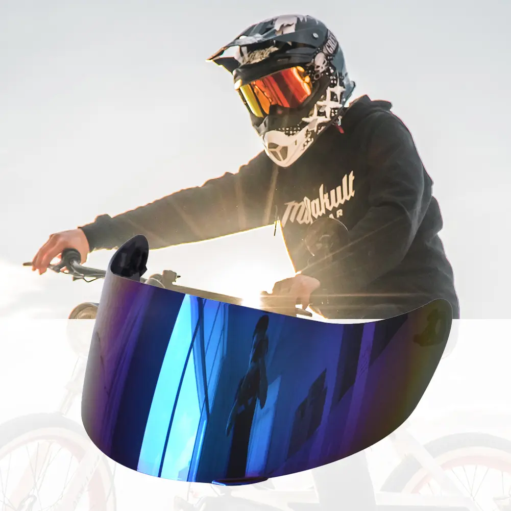 Full Face Moto Windshield Capacete Anti-scratch Helmet Glasses Eye Caring Motorbike Helmet Discoloration Lens for AGV K5 K3SV K1