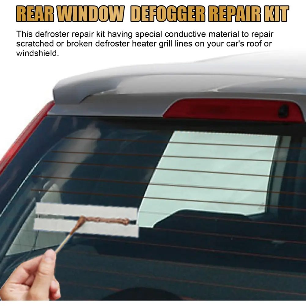 DIY Quick Repair Grid Defroster Kit DIY Quick Repair Scratched Broken Defroster Fix Heater Glass Lines Defroster Grid
