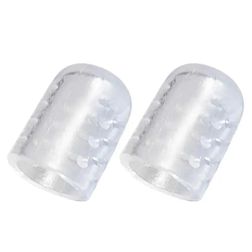 2pcs Toe Covers Breathable Silicon Resin Toe Caps Cover Protectors Elasticity Anti-Friction Transparent Sweatproof for Men Women