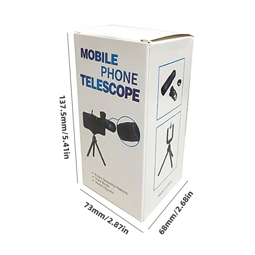 18/28/36X Mobile Phone Camera Lens Clip-On Zoom HD Telescope Lens Universal Optical Telescope Lens for Camping Hunting Sports