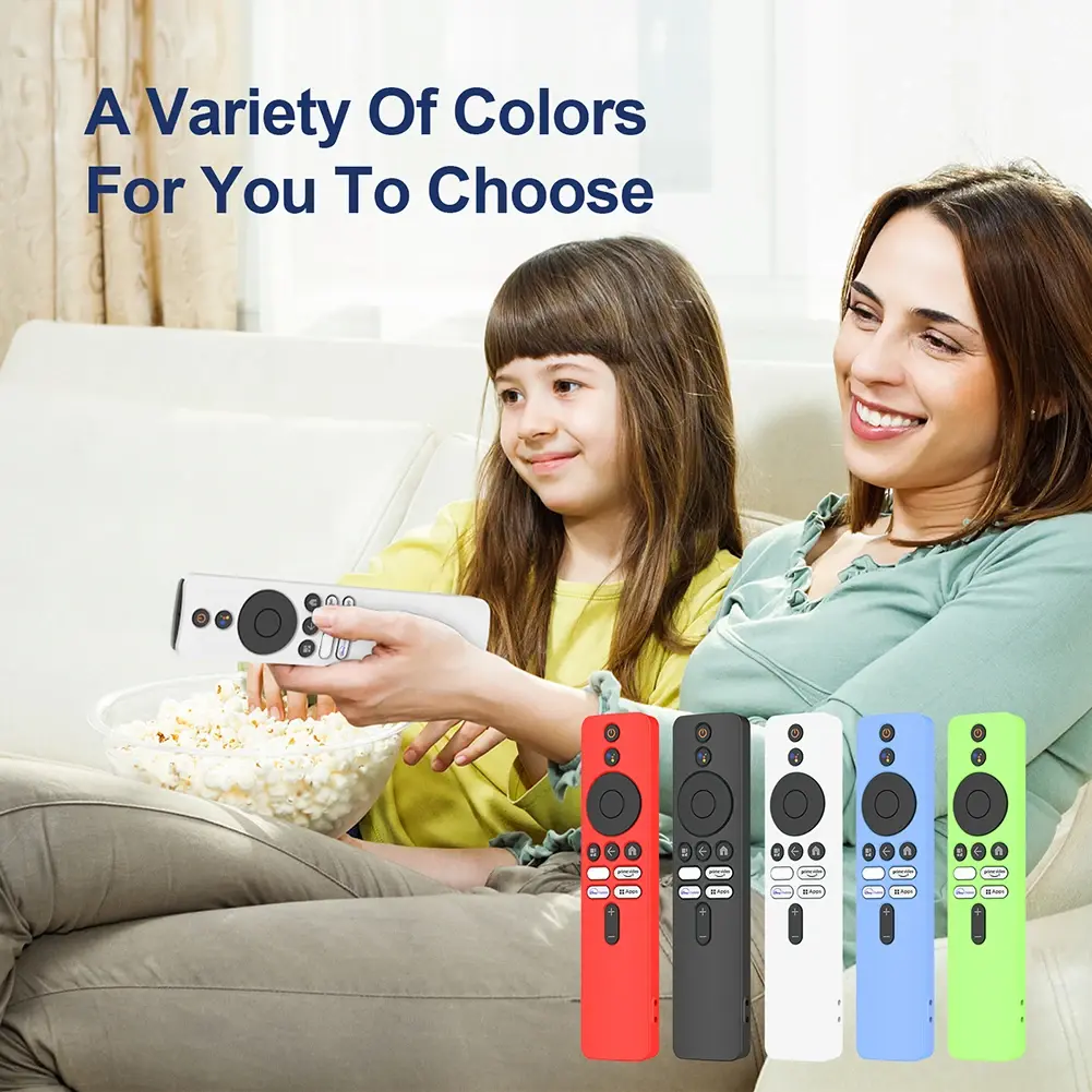 for Xiaomi 4K TV MiBoX 2nd Gen Silicone Remote Control Case with Lanyard Drop-Proof Shell for 4K TV MiBoX 2nd Gen