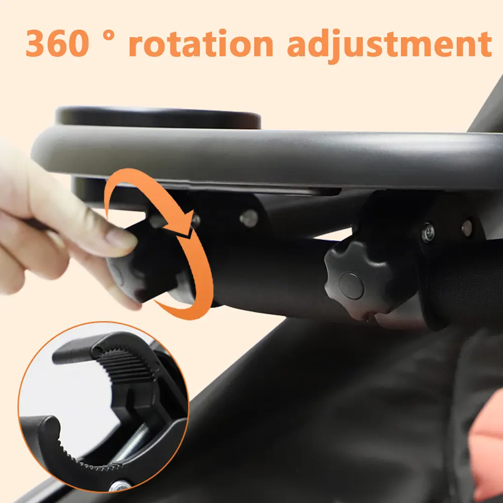 3 In 1 Stroller Cup Holder Antislip Universal Stroller Tray Stroller Snack Catcher and Drink Holder for Stroller Accessories