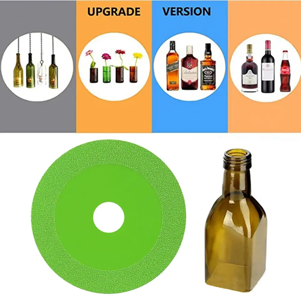 1-10PCS Glass Cutting Disc 100mm 22mm Diamond Marble Saw Blade Jade Crystal Wine Bottles Grinding Cutting Grinding Disc Tool