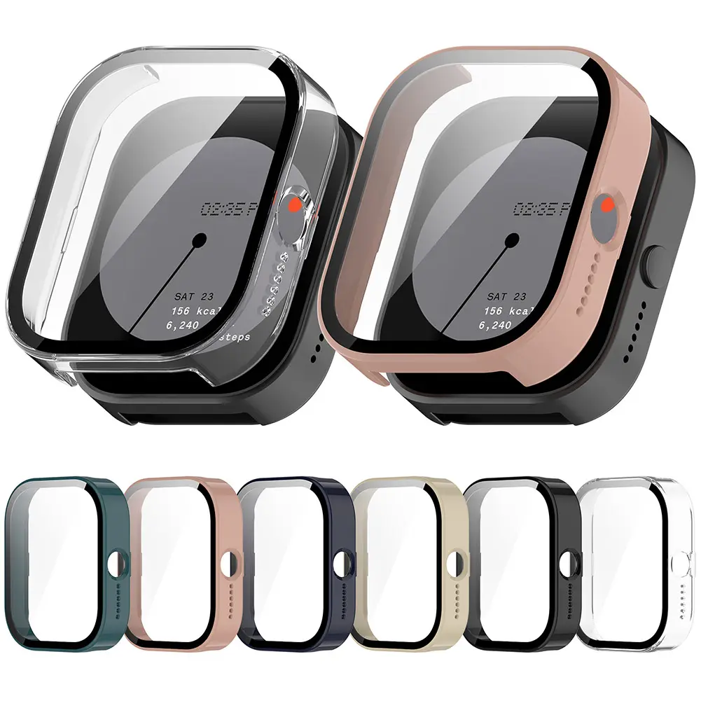 Screen Protector Case with Tempered Glass Full Coverage Bumper Screen Protector Shell for CMF by Nothing Watch Pro Accessories