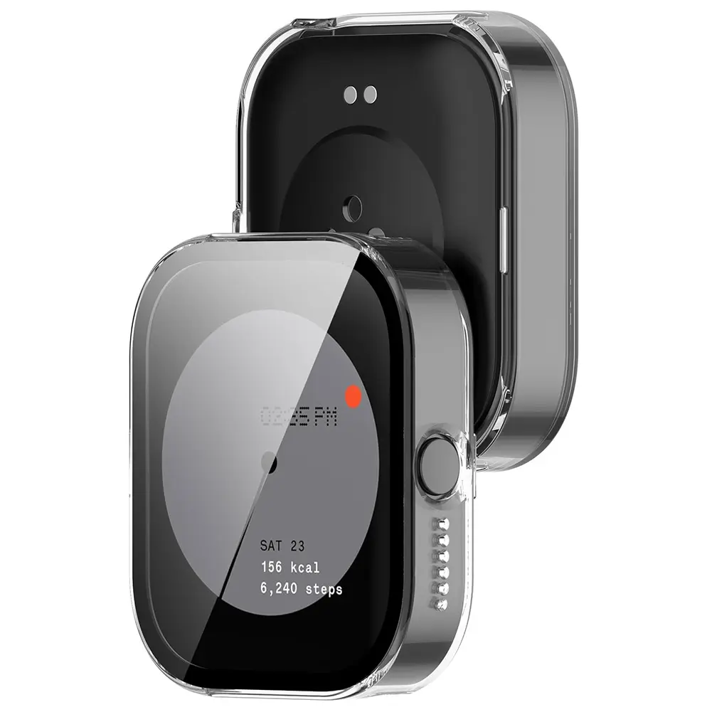 Screen Protector Case with Tempered Glass Full Coverage Bumper Screen Protector Shell for CMF by Nothing Watch Pro Accessories