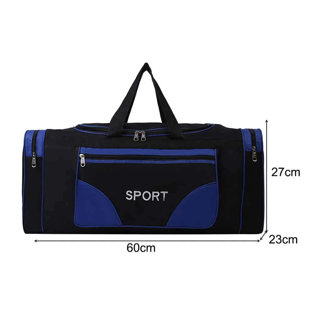 Oxford Fitness Bag Large Capacity Yoga Sports Backpack Waterproof Multifunctional Wear-resistant with Zipper for Travel Swimming