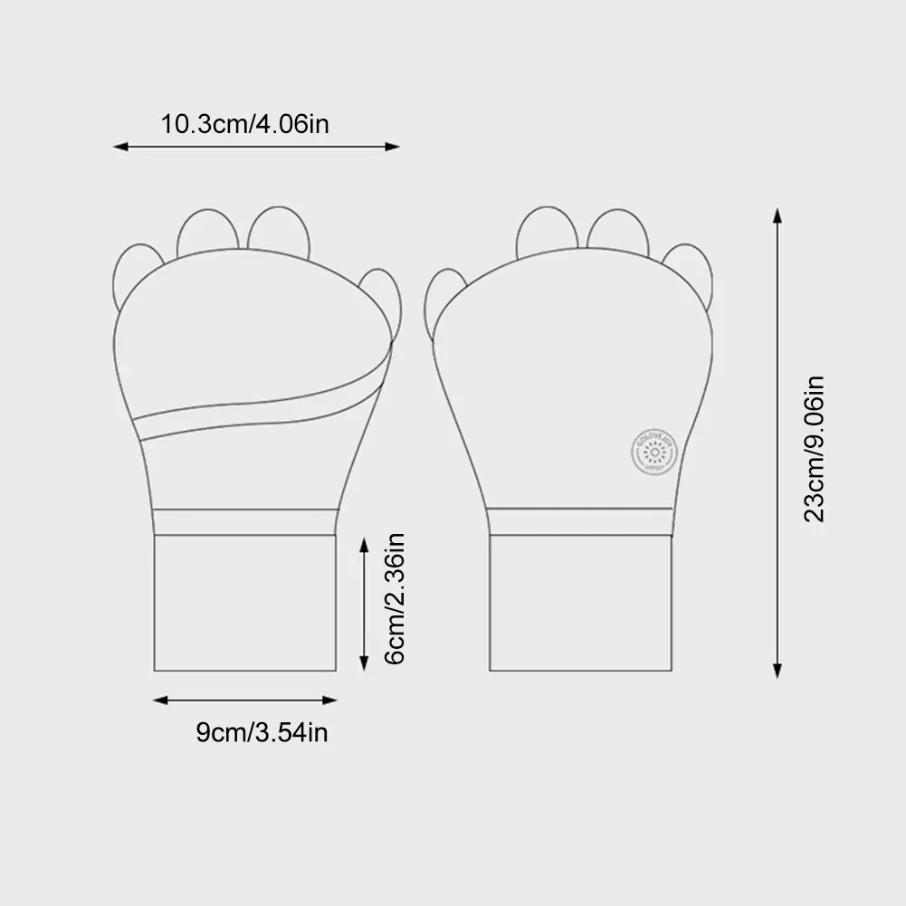 Women Protector Golf Gloves Cool Breathable Sun UV Protector Golf Glove Ice Silk Hollow Palm for Outdoor Practice