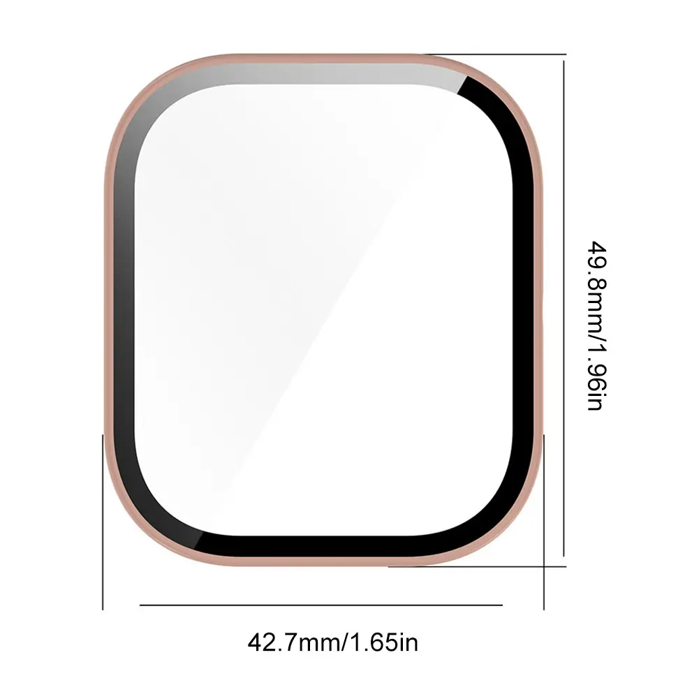Screen Protector Case with Tempered Glass Full Coverage Bumper Screen Protector Shell for CMF by Nothing Watch Pro Accessories