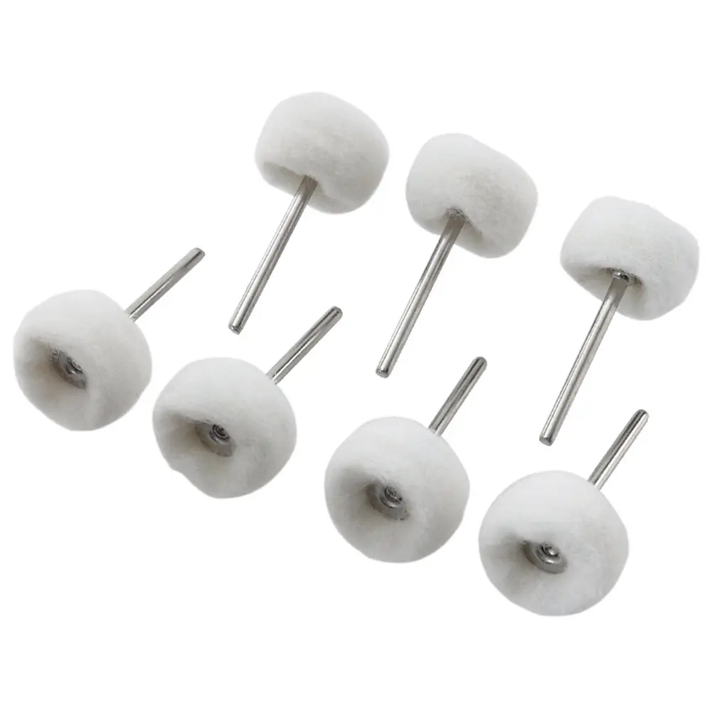 1-50pcs 3mm Felt Grinding Sanding Head Mini Polishing Brush for Dremel Dril Jade Abrasive Buffing Wheel Shank Cotton Thread
