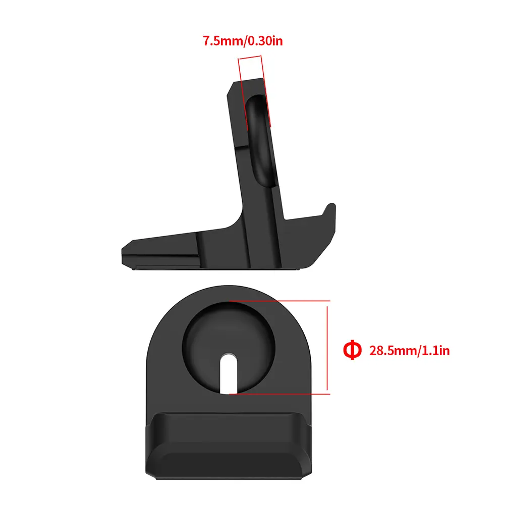 Silicone Charger Stand Portable Wireless Charging Dock Non-Slip Watch Charger Stand for Google Pixel Watch 2 Accessory