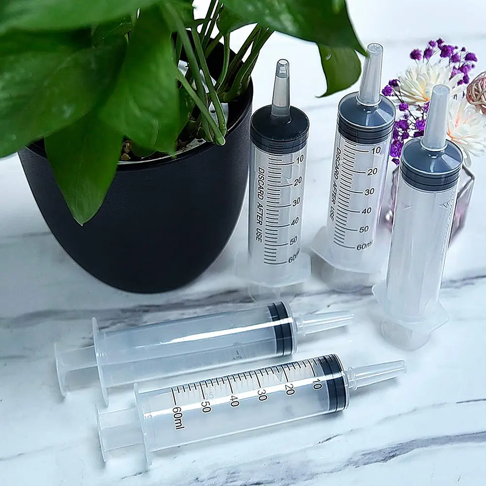 1-10pcs Liquid Syringe Glue Filling Enema Syringe Nutrient Sterile Health Without Needle Watering Refilling 150/100/60/20ml