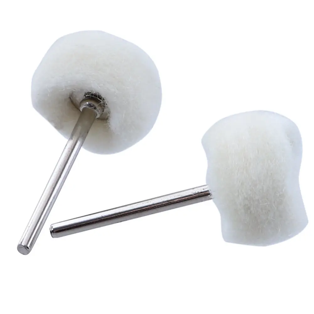 1-50pcs 3mm Felt Grinding Sanding Head Mini Polishing Brush for Dremel Dril Jade Abrasive Buffing Wheel Shank Cotton Thread