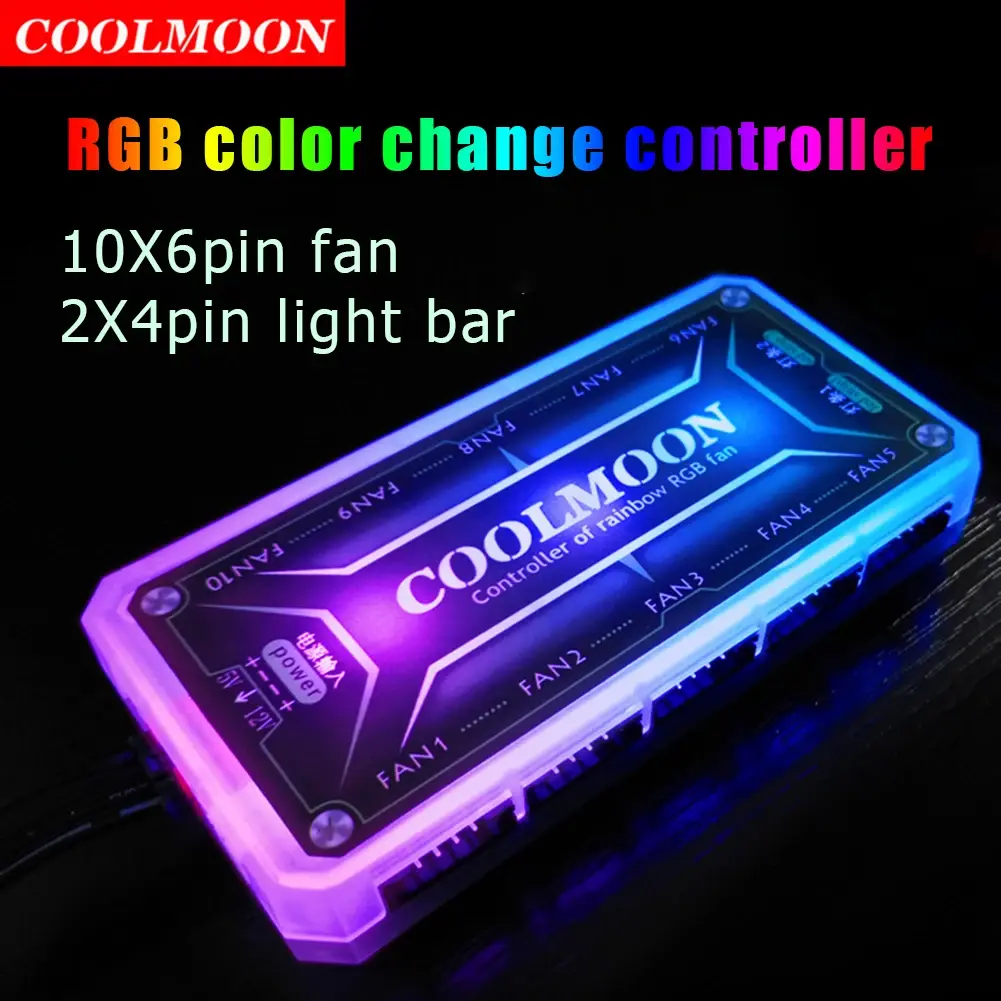 COOLMOON RGB Color Remote Dimmer DC12V 5A LED RGB Color Light Smart Controller