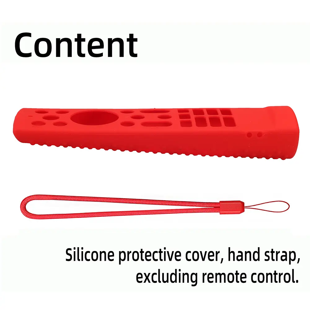 Remote Control Silicone Cover Shockproof Protective Case with Removal Lanyard TV Remote Cover for Hisense Voice Remote ERF3V90H