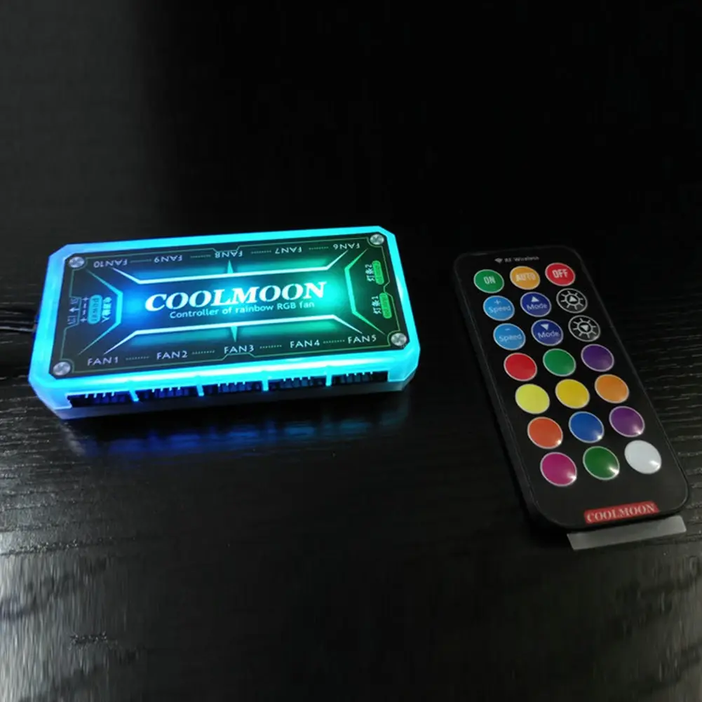 COOLMOON RGB Color Remote Dimmer DC12V 5A LED RGB Color Light Smart Controller