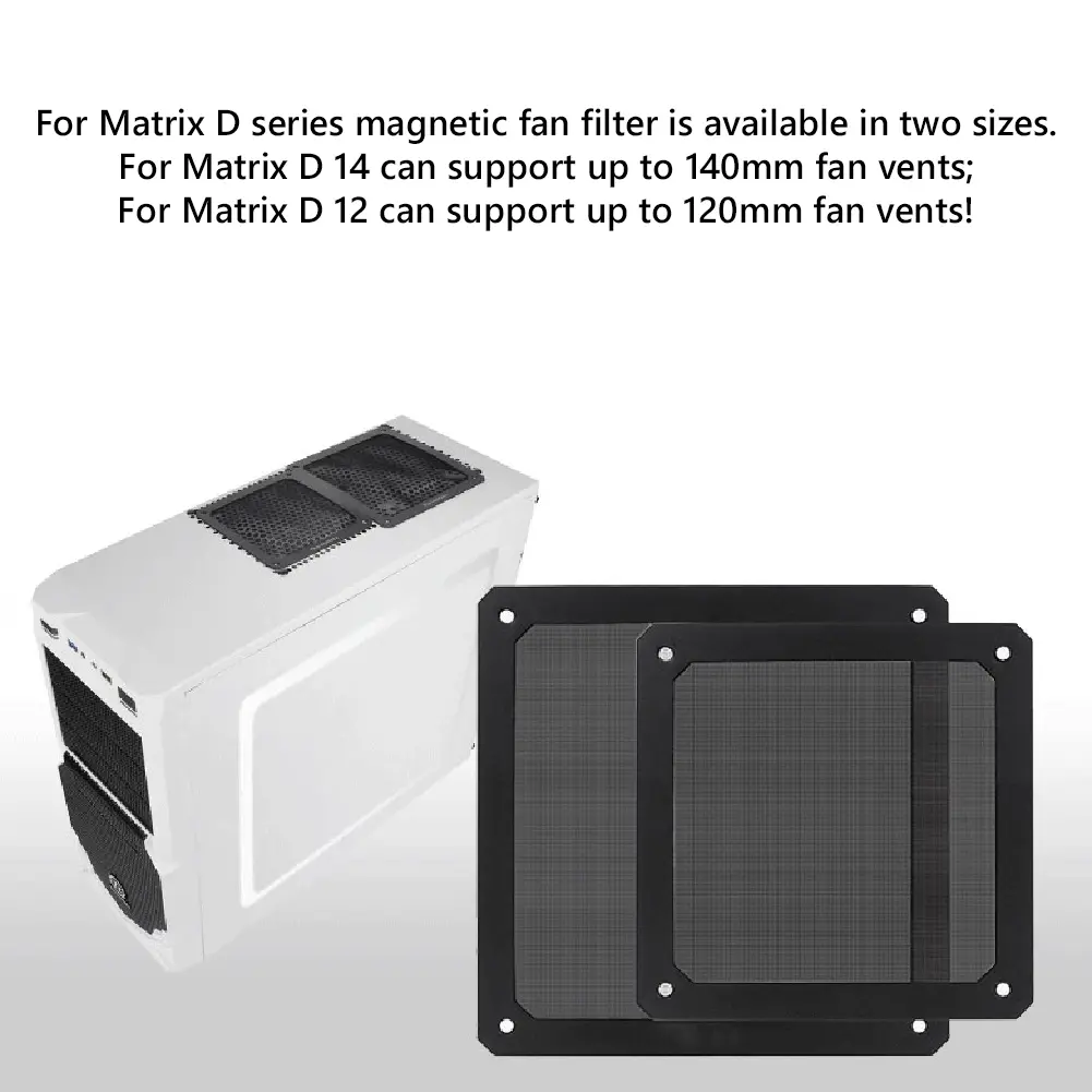 1-10PCS Magnetic Frame Dust Filter Dustproof Mesh Cover PVC Net Guard Fan Cover Dust Filter Antidust Net for PC Computer Case