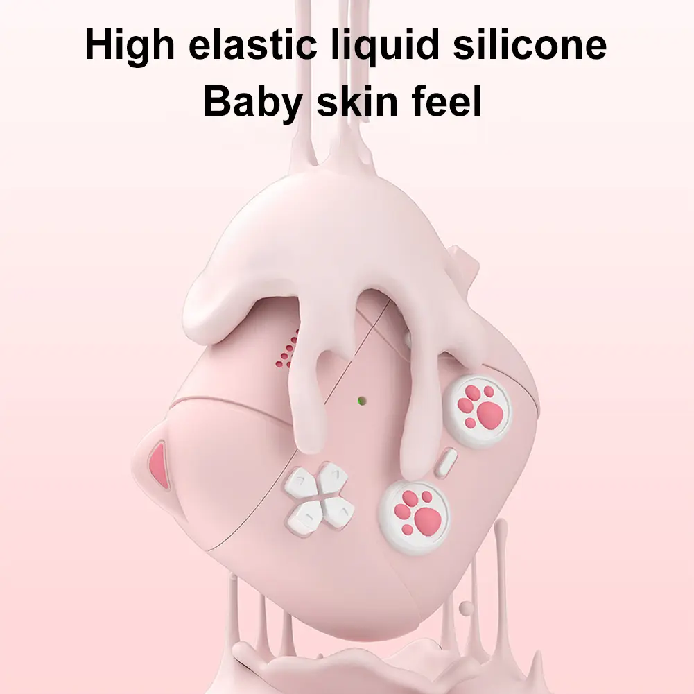 Silicone Earphones Case Protective Cover Front LED Visible Protective Case Shockproof Protector Cover for Apple Airpods 4 (2024)
