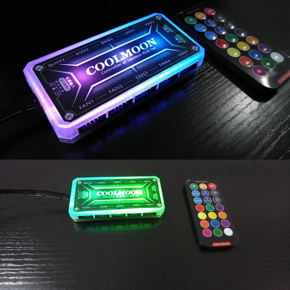 COOLMOON RGB Color Remote Dimmer DC12V 5A LED RGB Color Light Smart Controller