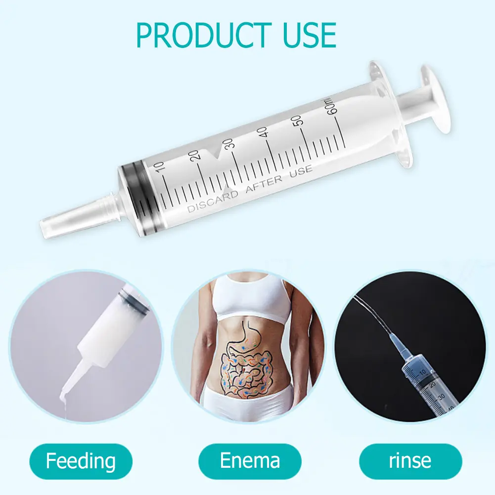 1-10pcs Liquid Syringe Glue Filling Enema Syringe Nutrient Sterile Health Without Needle Watering Refilling 150/100/60/20ml