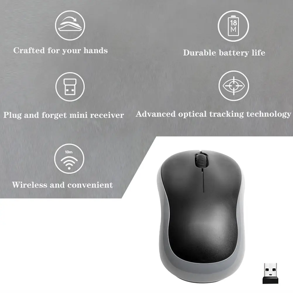 5/10PCS M185 Mini Wireless Mouse 3 Buttons Silent Optical Mouse for Windows/ OS/Linux