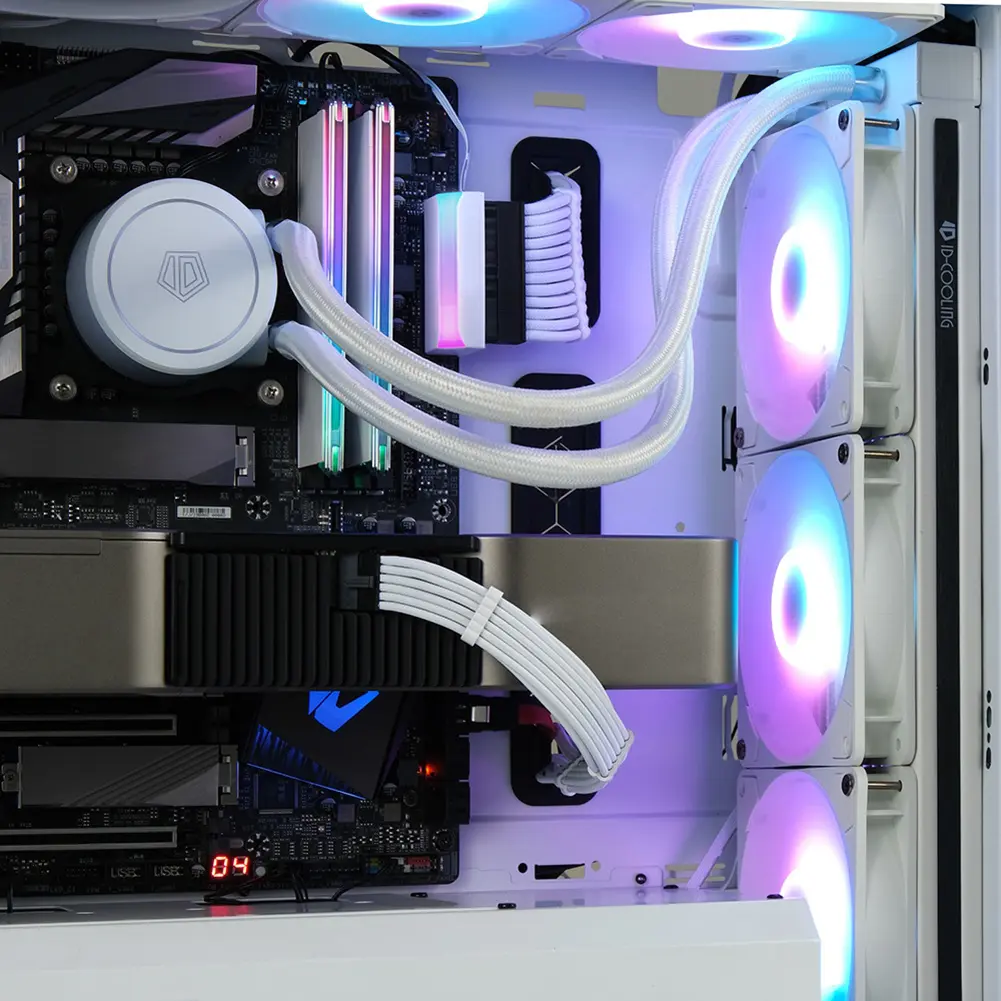 ATX 24Pin To 90 Degree Power Supply Cable Connectors 5V 3-pin ARGB Motherboard Power Connectors Aura Sync DIY Mounting