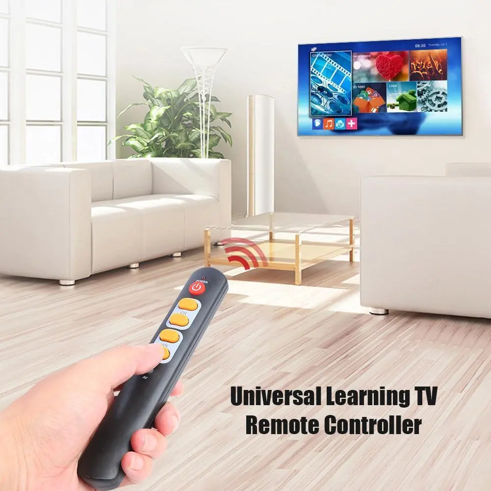 Electronic Smart Home Accessories Universal 6 Yellow Key Learning Remote Copy from Infrared Remote for TV Box STB