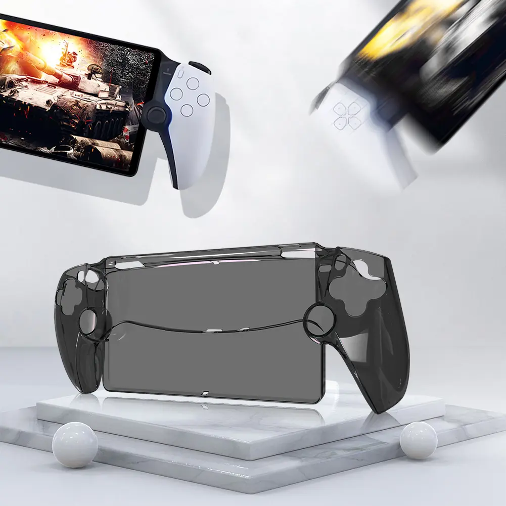 Transparent Full Protection Protector Cover Shockproof PC Gaming Console Controller Sleeve Skin Washable for Playstation Portal