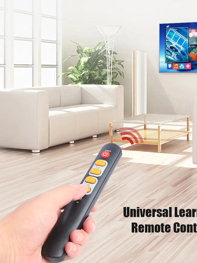 Electronic Smart Home Accessories Universal 6 Yellow Key Learning Remote Copy from Infrared Remote for TV Box STB