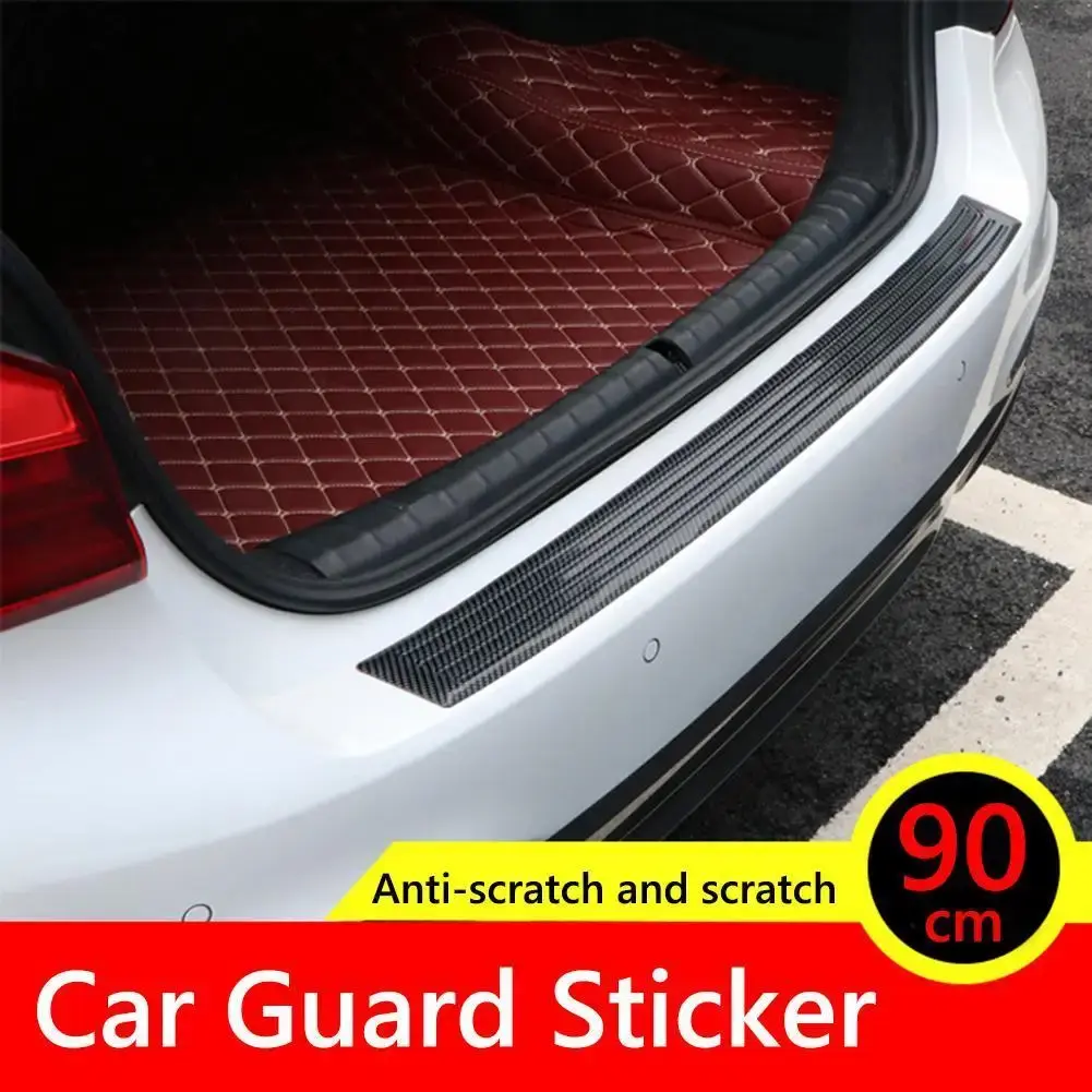 90cm/104cm  Car Trunk Guard Plate Sticker Rear Bumper Trim Anti-Scratch Strip Pad Universal Auto Car Styling Accessories