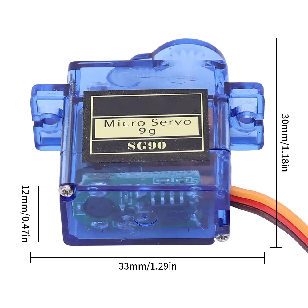 1-5PCS SG90 9G Miniature Servo Motor Fixed-Wing Micro Gear Servo Motor 180/360 Degrees for Airplane Aeroplane Helicopter