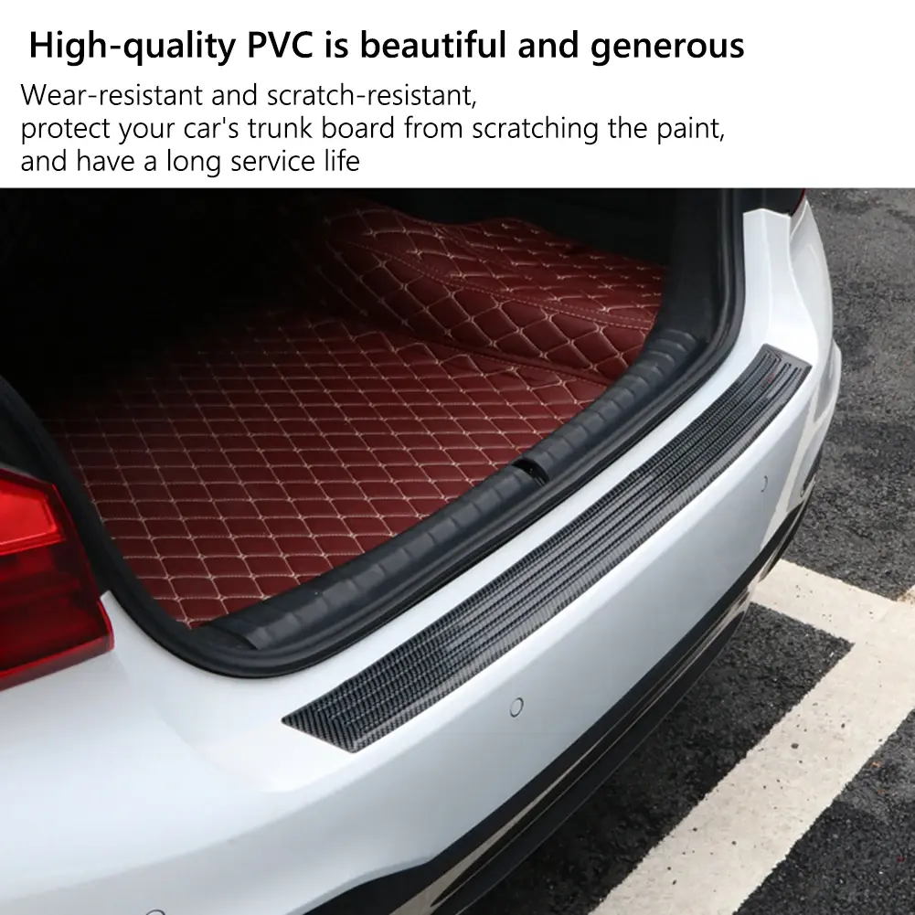 90cm/104cm  Car Trunk Guard Plate Sticker Rear Bumper Trim Anti-Scratch Strip Pad Universal Auto Car Styling Accessories