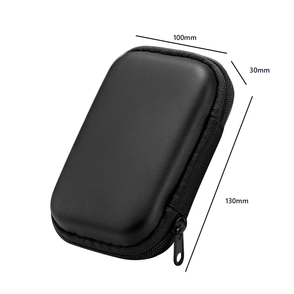 EVA Portable Storage Bag Shockproof with 2 Joystick Caps Retro Handheld Game Console Carrying Bag Waterproof for Miyoo Mini Plus
