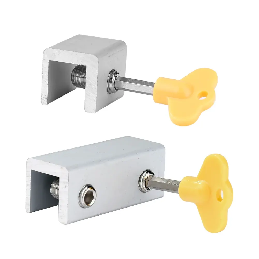 1-10Pcs Door Window Lock Restrictor Sliding Sash Stopper Cabinet Lock Strap Door Security Anti-theft Lock Baby Safety Doors Lock