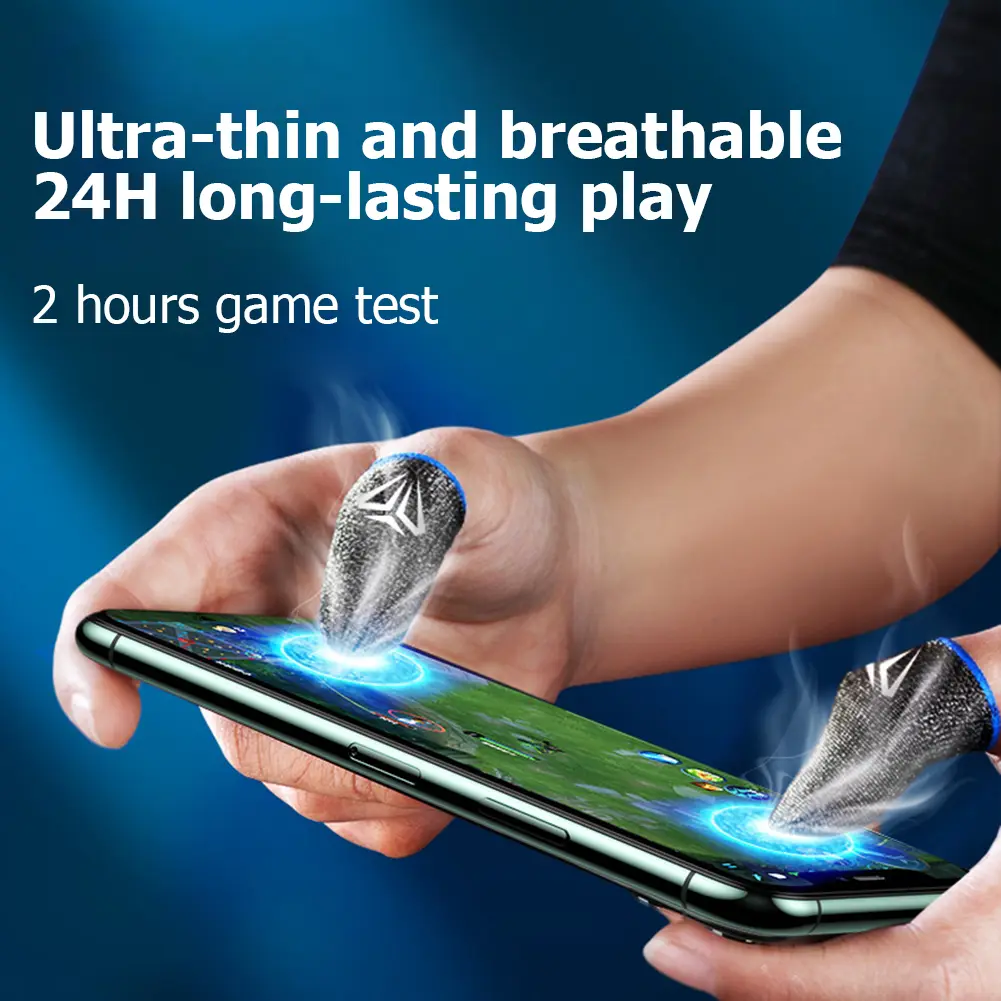 1-5Pairs Gaming Finger Sleeve for PUBG Breathable Sweatproof Fingertip Cover