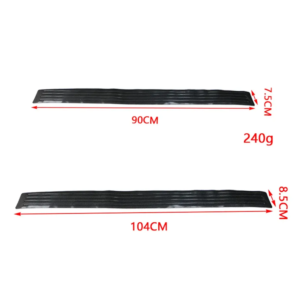 90cm/104cm  Car Trunk Guard Plate Sticker Rear Bumper Trim Anti-Scratch Strip Pad Universal Auto Car Styling Accessories