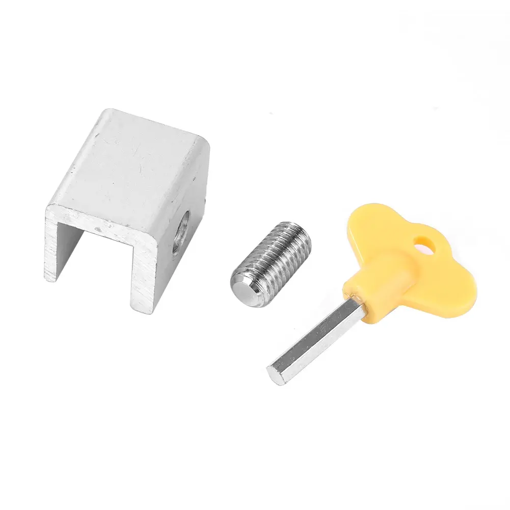 1-10Pcs Door Window Lock Restrictor Sliding Sash Stopper Cabinet Lock Strap Door Security Anti-theft Lock Baby Safety Doors Lock