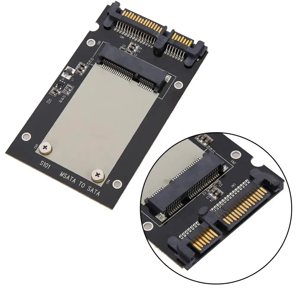 MSATA SSD To 2.5'' SATA 6.0gps Adapter Converter Card Module Board Mini Pcie Ssd High Quality MSATA SSD To 2.5'' SATA 6.0gps