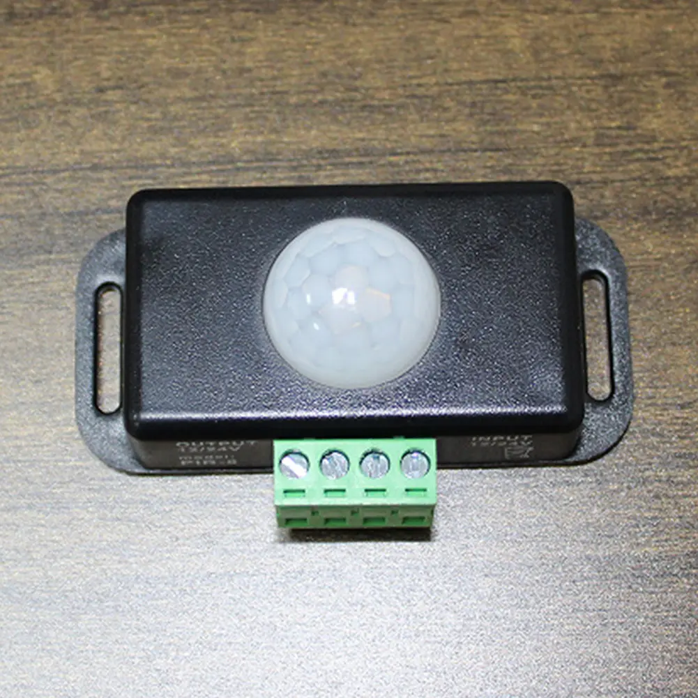 DC 12V/24V Body Infrared Sensor LED Motion Sensor Switch Body Infrared Sensing Controller Motion Detector for LED Strips/Bulbs