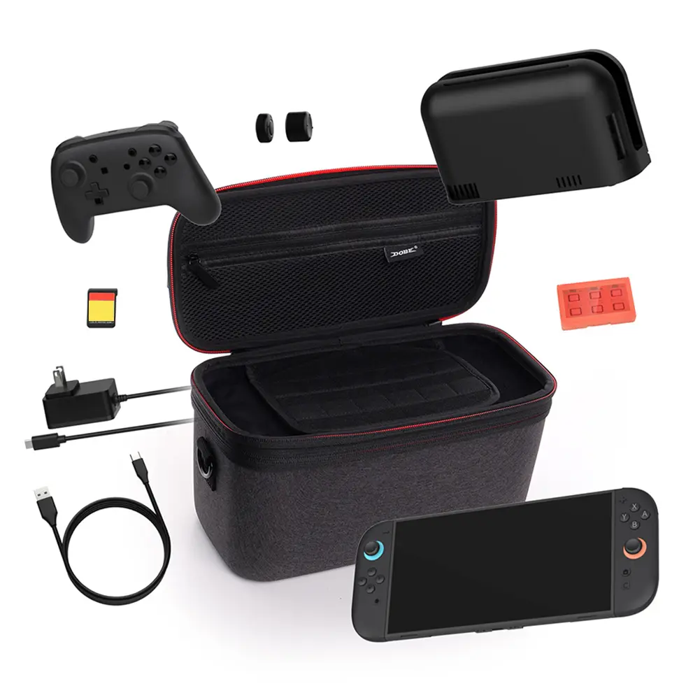 EVA Hard Carrying Case for Switch 2 Shockproof Protective Travel Storage Bag Large Hard Shell Protective Pouch Case