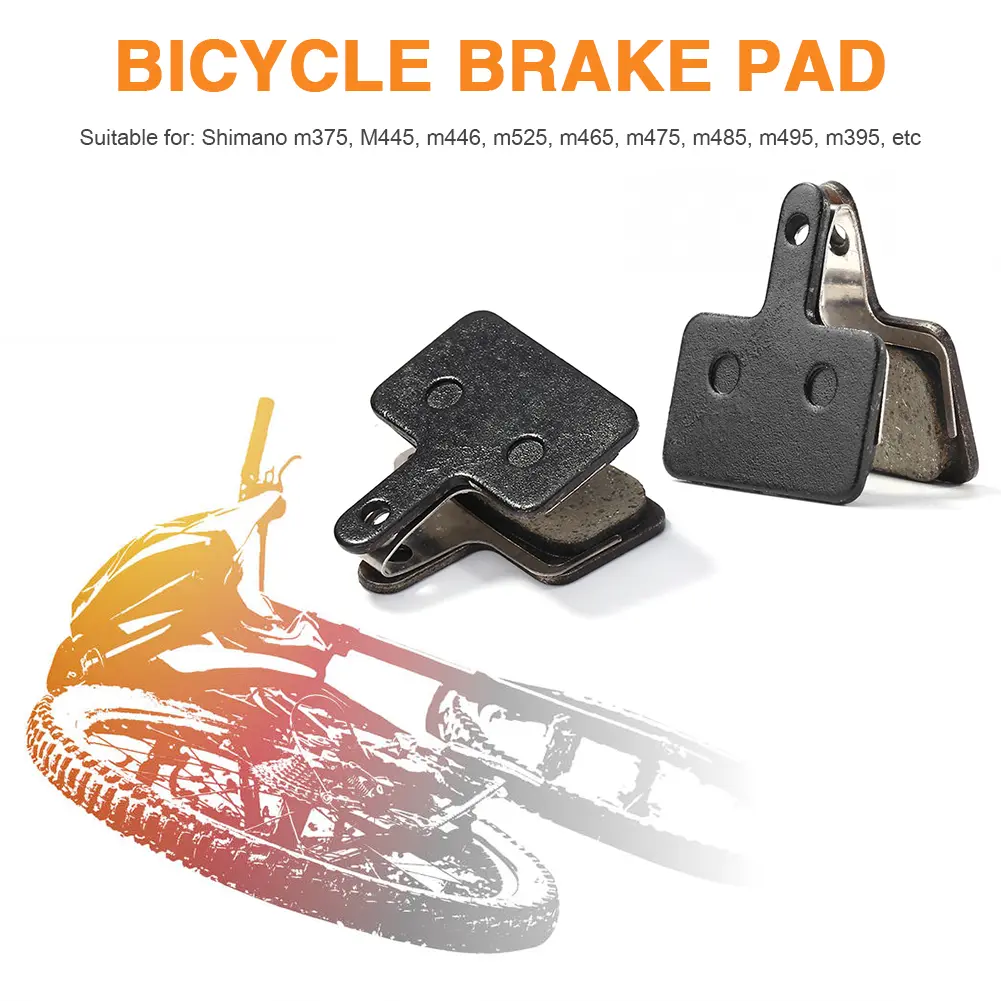 1-10 Pairs Resin Semi-Metal MTB Bicycle Disc Brake Pads Hydraulic Disc Brake Pad for Shimano M375 M445 M446 Cycling Brake Pad