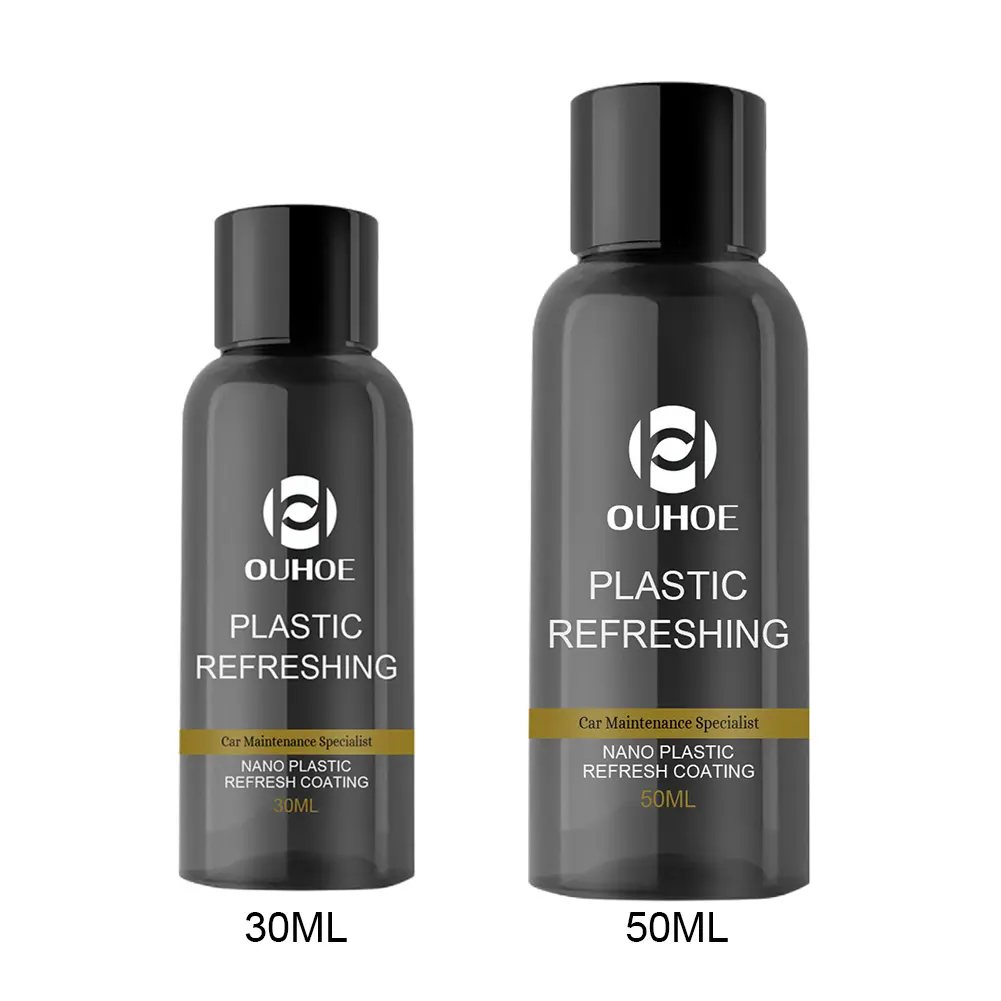 30ml/50ml Car Plastic Restorer Dustproof Car Protectant Cleaning Rainproof Renovation Agent Repair Automotive Interior Cleaning