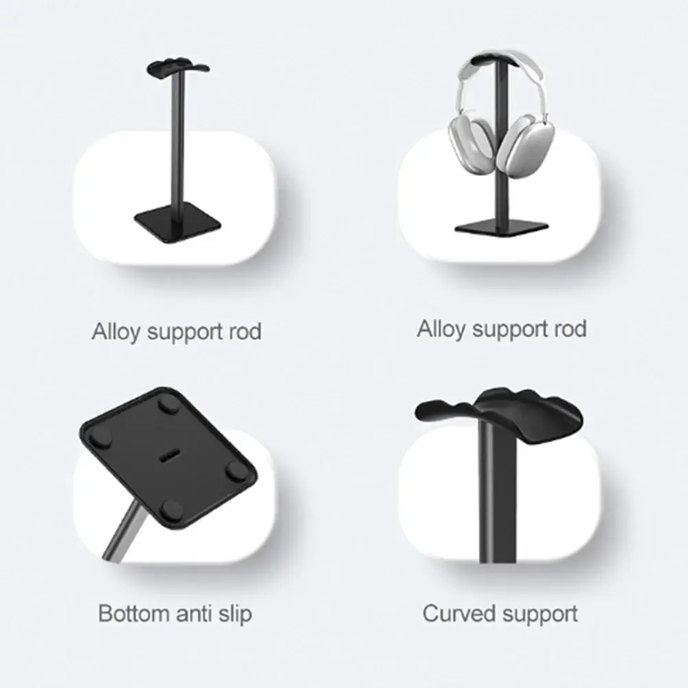 Headphone Stand Rack Non-Slip Headset Holder for AirPods Max/Beats/Bose/Sennheiser/Audio-Technica/Sony Earphone Accessories