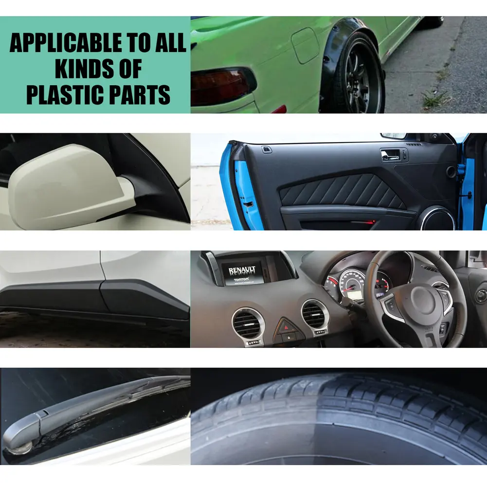 30ml/50ml Car Plastic Restorer Dustproof Car Protectant Cleaning Rainproof Renovation Agent Repair Automotive Interior Cleaning